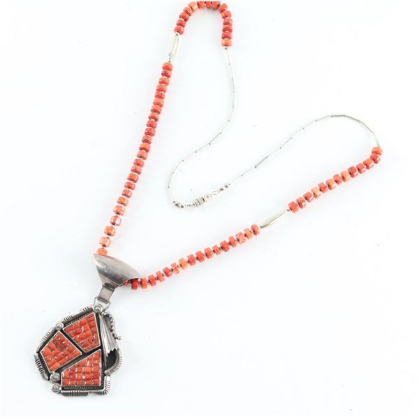 Navajo Coral Necklace