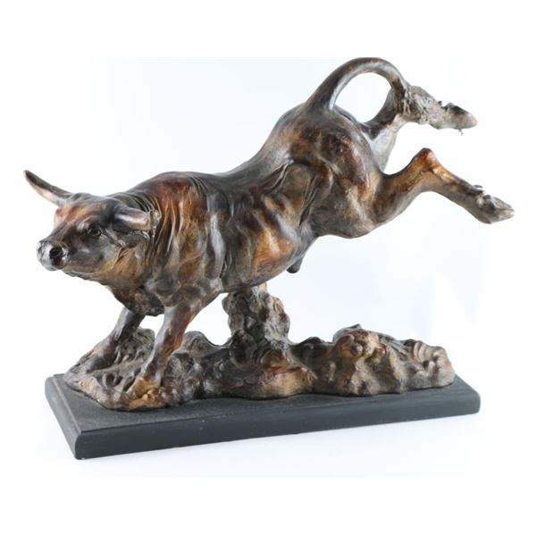 Fine Art Sculpture Of Bull