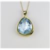Image 1 : Wonderful Pear Shape Aquamarine Pendant