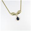 Image 3 : Beautiful Blue Sapphire and Diamond Necklace