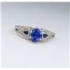 Image 3 : Radiant Blue Ceylon Sapphire and Diamond Ring