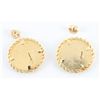 Image 2 : Pair Of liberty 14K Gold Coin Earrings