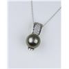 Image 1 : Elegant Fine Black South Sea Pearl Pendant