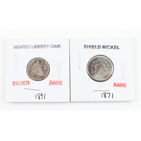 Lot Of Two Very Rare Coins