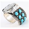 Image 2 : Navajo Turquoise Watchband Cuff