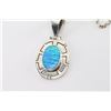 Image 2 : Opal & Sterling Pendant on Chain