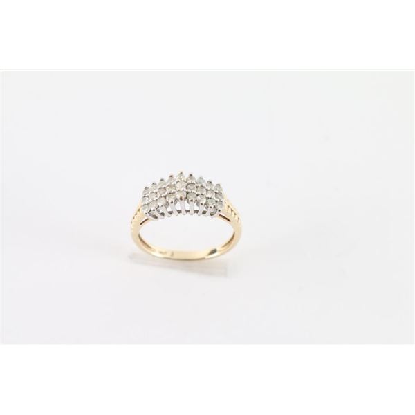 Diamond Cluster Ring Set