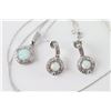 Image 2 : Opal Necklace & diamond earring set