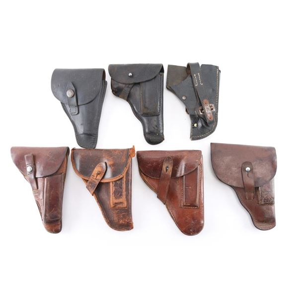 Lot of 7 Leather Holsters