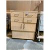 Image 2 : GROUP OF 4 ROLLING WOODEN WORK CABINETS