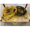 Image 3 : ROLLING METAL SHOP CART WITH AIRLINE HOSES & EXTENSION CORDS