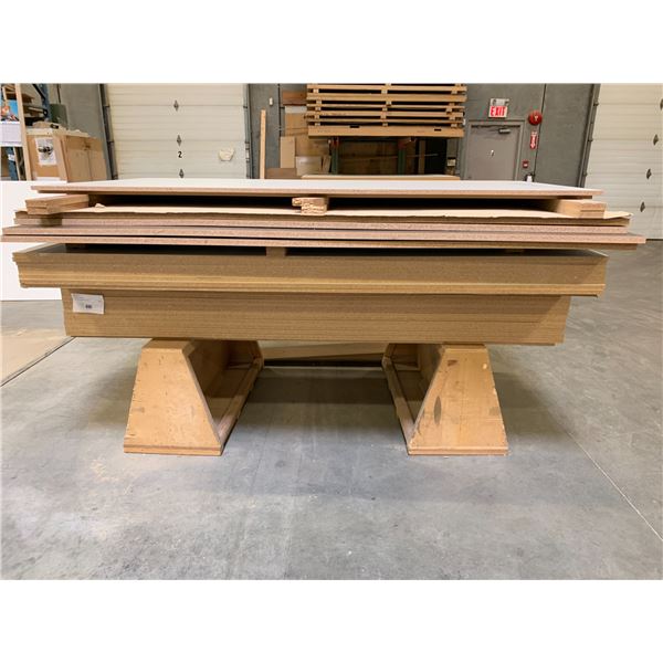 STACK OF VENEER FINISHED & UNFINISHED 5FT X 8FT WOOD SHEETS-WHITE ...