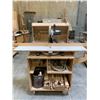 Image 1 : DELTA SIDEKICK 12" COMPOUND MITER SAW WITH WOODEN CABINET