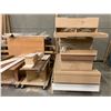 Image 3 : LARGE GROUP OF WORKSHOP STORAGE CABINETS/HARDWARE/PLATFORM DOLLIES/WOOD PIECES/ETC
