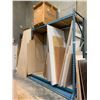 Image 1 : 1 BAY PALLET RACKING UNIT AND CONTENTS-LARGE QUANTITY OF WOOD FURNITURE MANUFACTURING STOCK