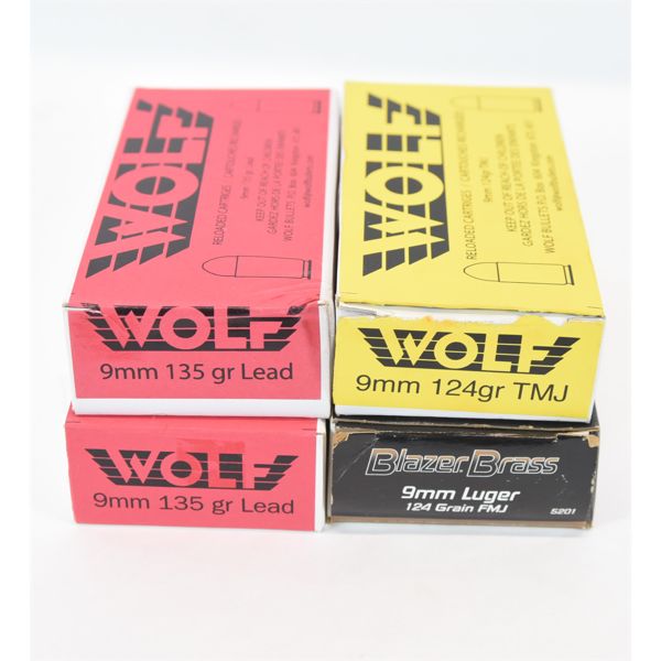 200 Rounds Mixed 9mm Ammunition