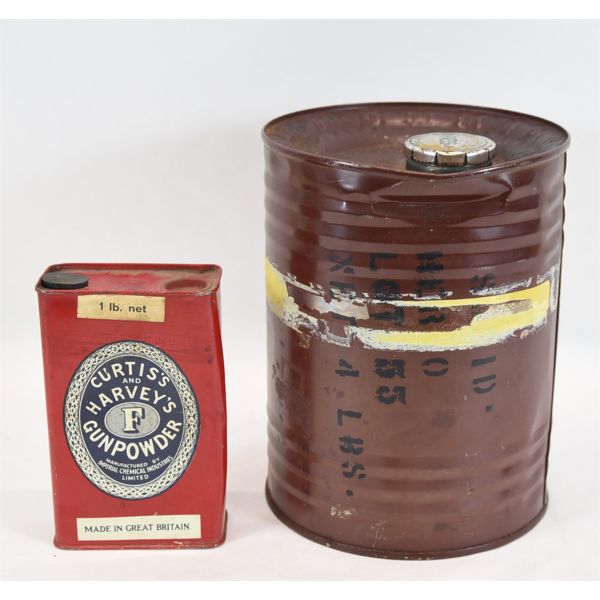 Antique Gunpowder Tin Cans*