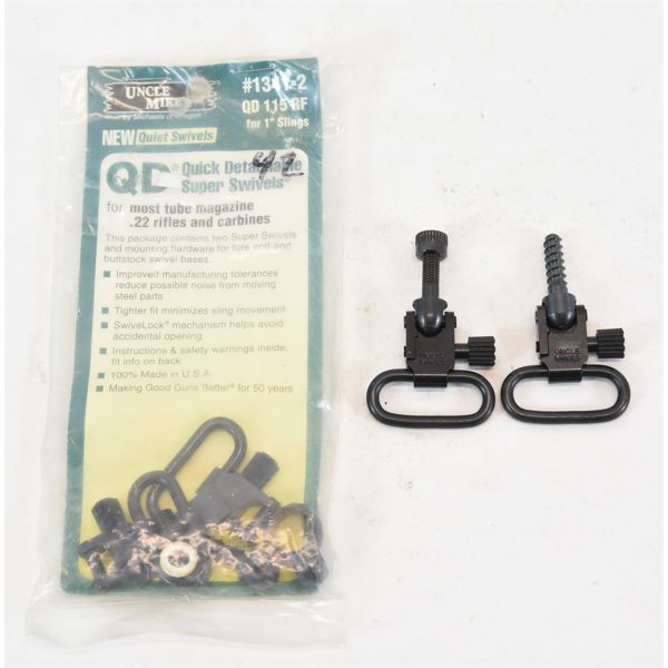 Uncle Mike's QD 115 RGS – Kit Girelle Per Cinghia A Vite In Legno, 1-1/10,2 Cm Anello, Blued, Stile Bolt Action