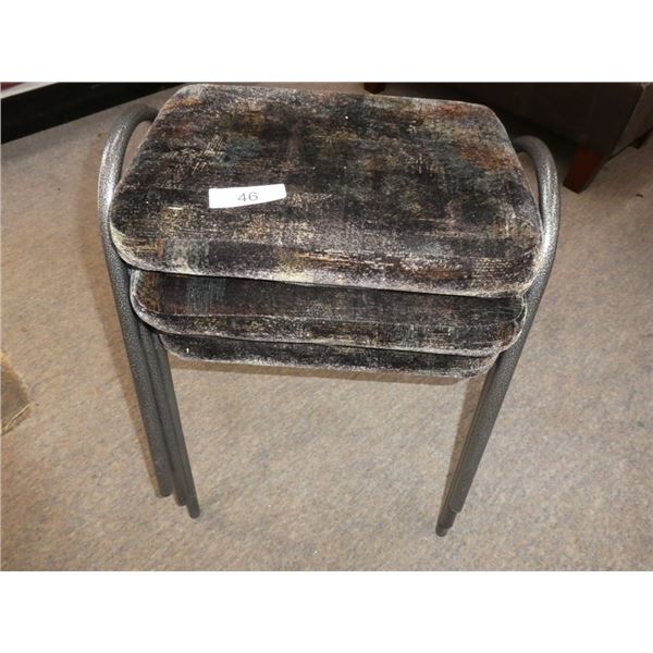 3 stacking stools