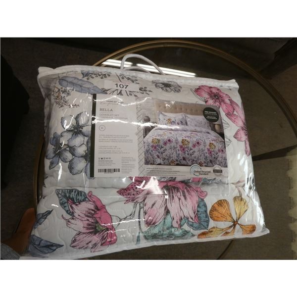 Bella coverlet set (king)