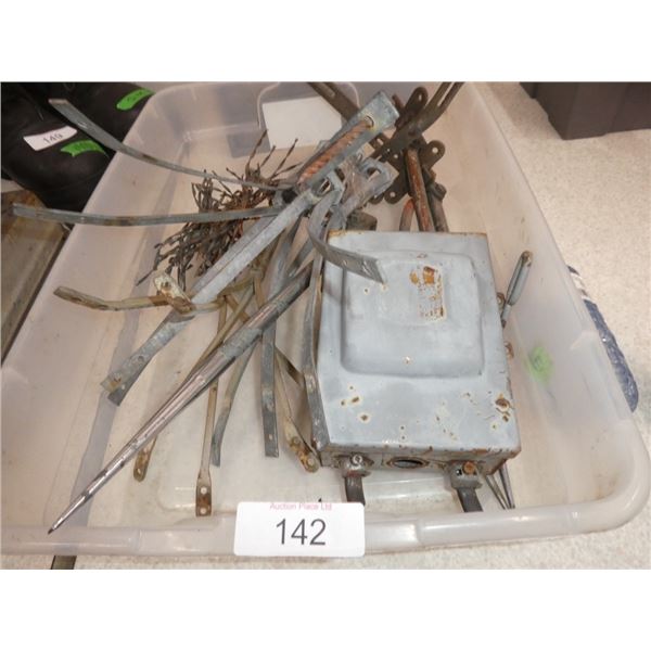 Vintage lightning rods / electrical box