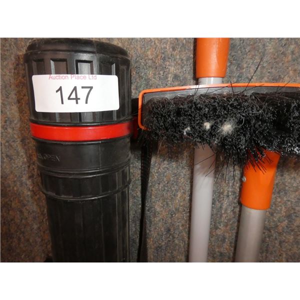 shovel, brush, cylindar container