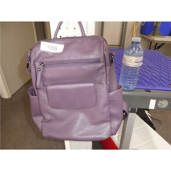 purple purse backpack