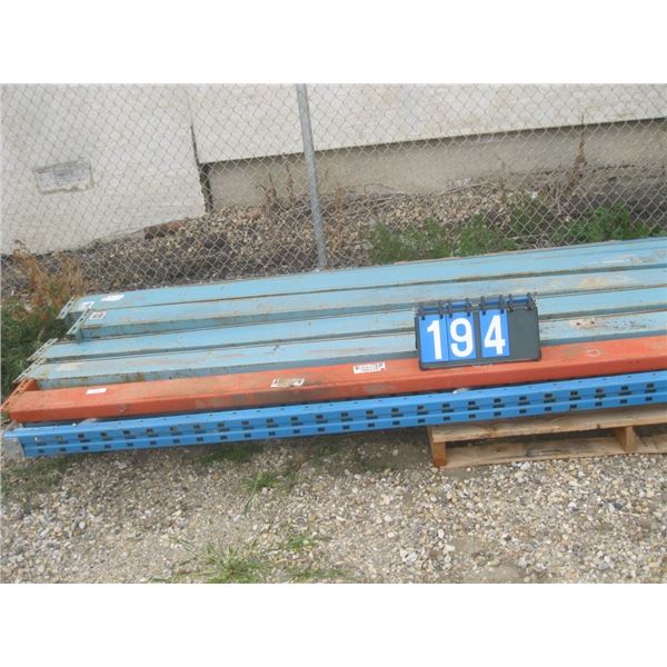Industrial racking 2-end pcs 12' high
