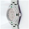 Image 4 : Rolex Ladies Quickset Salmon Arabic & Emerald Diamond Datejust 26MM