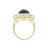 Image 3 : 12.73 ctw UNHEATED STAR Ruby and 1.55 ctw Diamond 14K Yellow Gold Ring