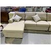 Image 2 : 4-PC SECTIONAL SOFA WITH 2 CHAISES & THROW PILLOWS