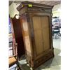 Image 1 : ANTIQUE CIRCA 1880'S LOCKING WARDROBE WITH KEY 44"X21"X81"