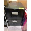 Image 1 : 2 DRAWER METAL LOCKING FILE CABINET WITH KEY