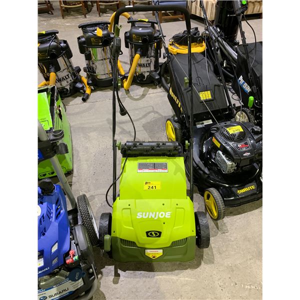 SUN JOE 13  12 AMP ELECTRIC SCARIFIER + LAWN DETHATCHER WITH COLLECTION BAG