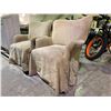 Image 2 : .2 MATCHING SUEDE LOUNGE CHAIRS