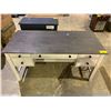 Image 2 : 5 DRAWER WOOD DESK WITH 2 POWER OUTLETS & 3 USB PORTS APPROX 28"X60"X30" (SOME MINOR COSMETIC