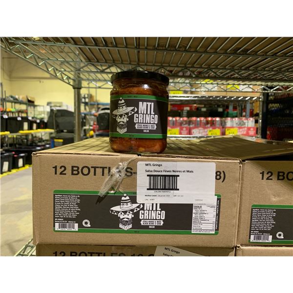 CASE OF 12 MTL GRINGO MILD BLACK BEANS & CORN SALSA (435ML EACH)