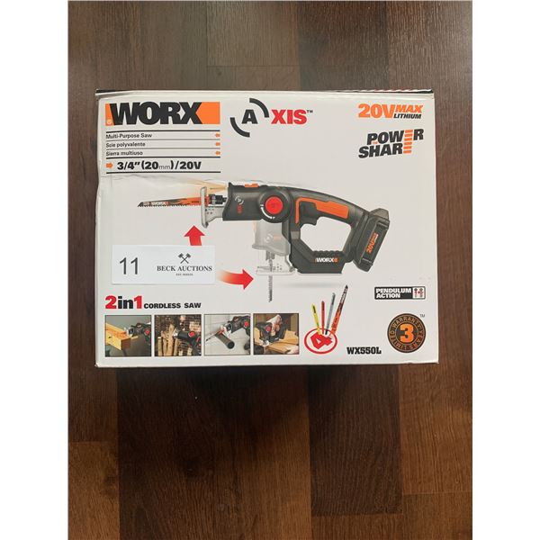 Worx Multipurose 2 in 1  Cordless Saw WX550L