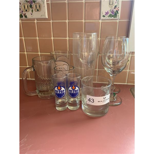 Assorted Glassware Approx 10pcs