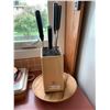 Image 1 : PC Knife Block and Knives and Lazy Suzan