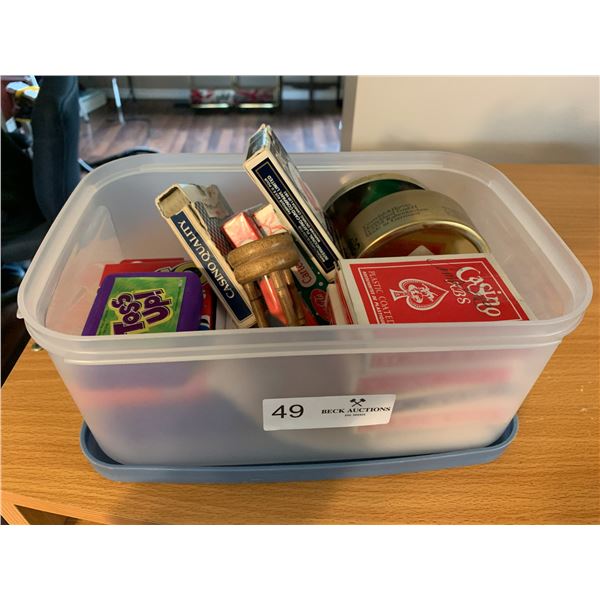 Assorted Cards and Games