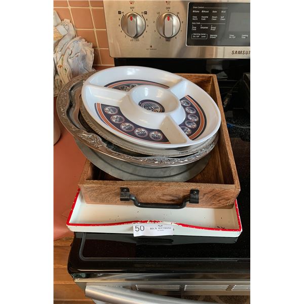 Assorted Serving Trays Approx 5pcs