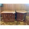 Image 1 : Pair of Vintage Wooden Side Tables 20H x Approx. 20W