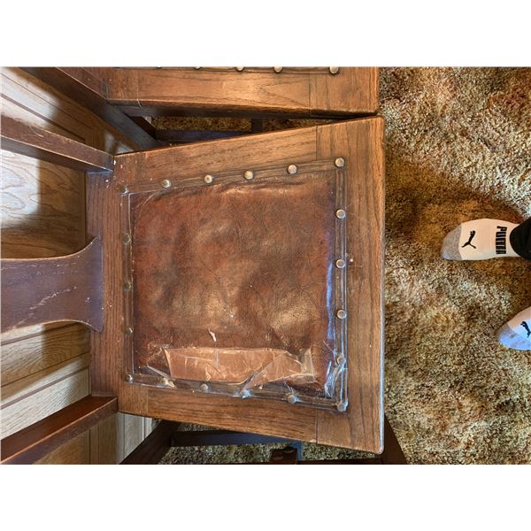 Set of 4 Wooden Chairs