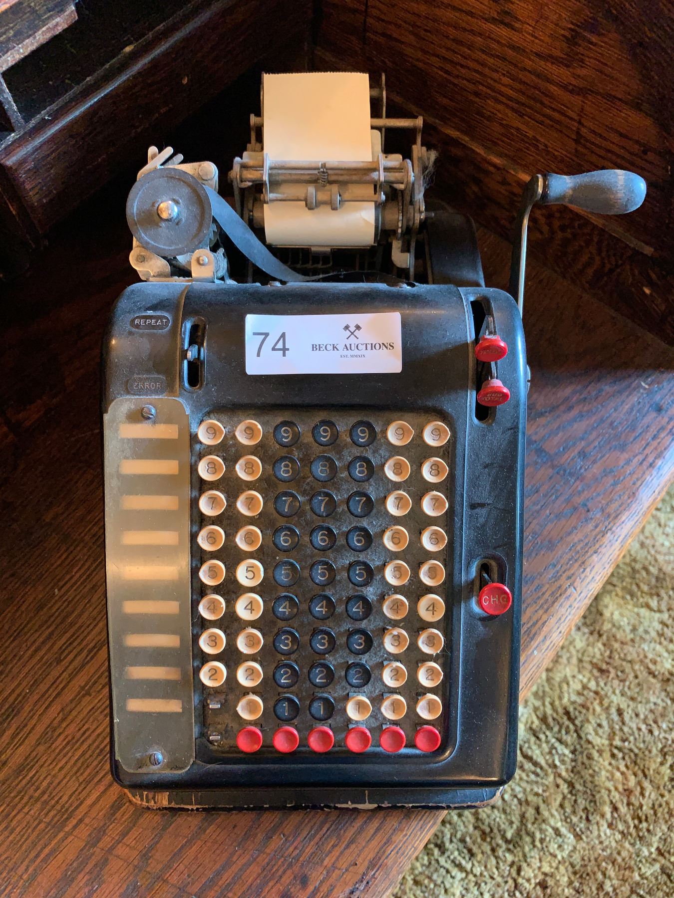 Vintage Adding Machine - Beck Auctions Inc.