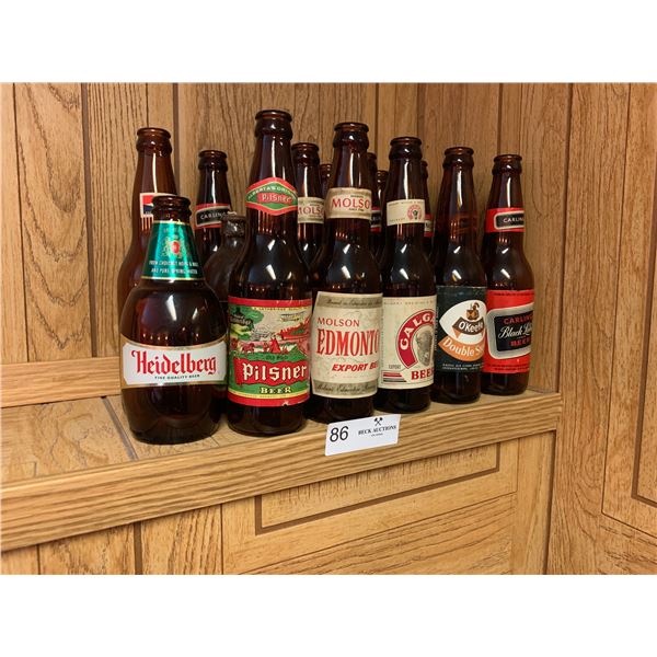 Vintage Beer Bottle Collection