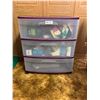 Image 1 : Three Drawer Storage Bin of Assorted Christmas and Craft