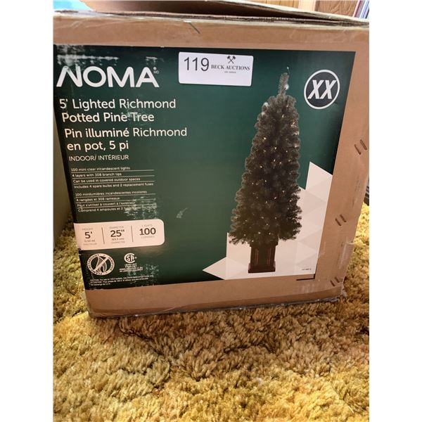 Noma Lit Artificial Christmas Tree 60H