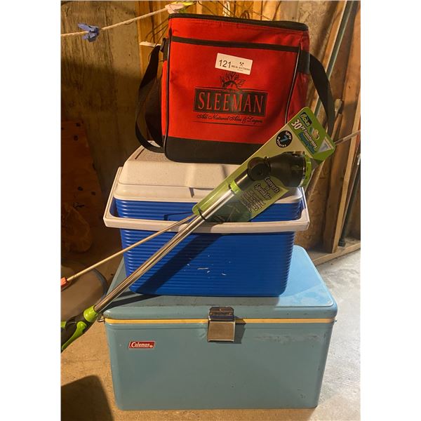 3 Coolers: Small Medium & Large Vintage Coleman
