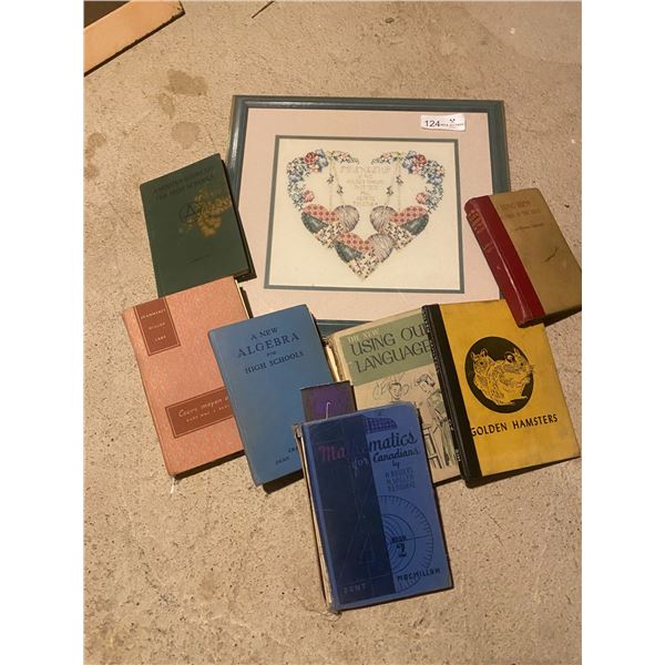 Assorted Vintage Book Collection and Home Decor